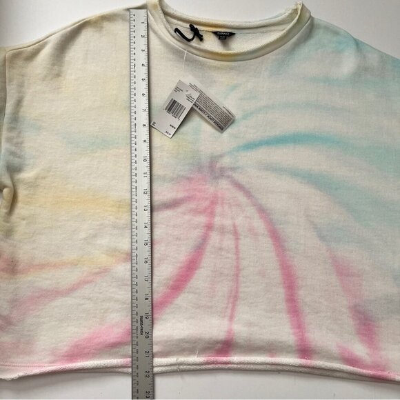 NWT Buffalo David Bitton Sweatshirt Caley Cutoff Swirl Baby Tie Dye Vintage Sz M - Picture 8 of 14